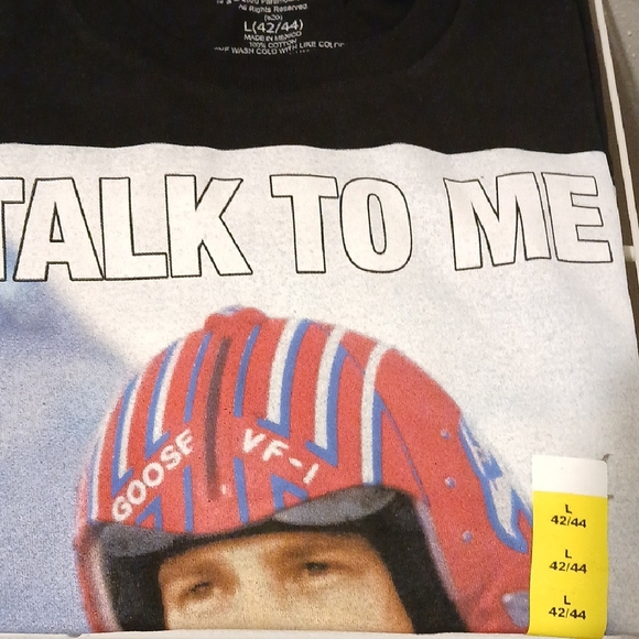 Black Graphic Tee with Red and Blue Helmet Design - Picture 2 of 3